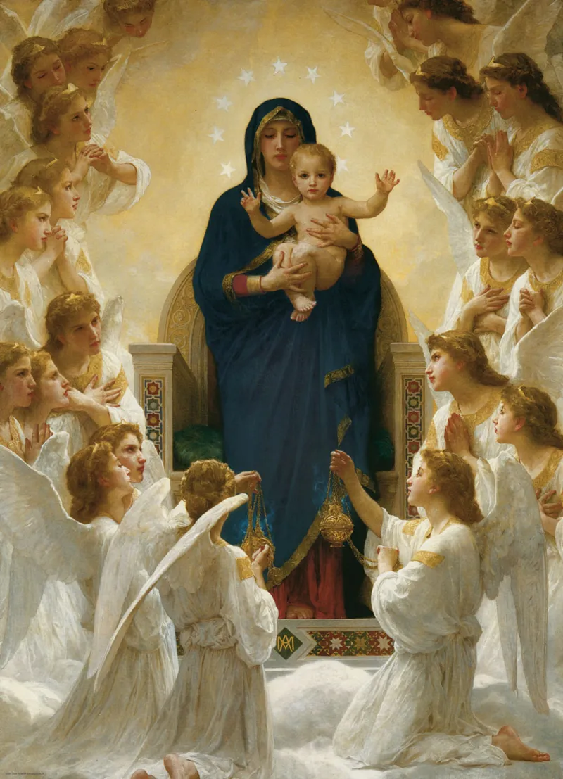 William A. Bouguereau: Jungfrau Maria mit Engeln