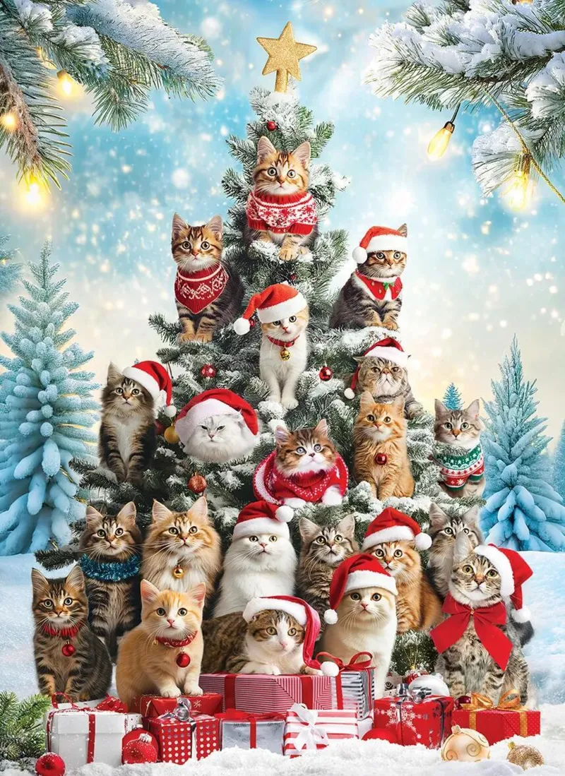 Weihnachtsbaumkatzen