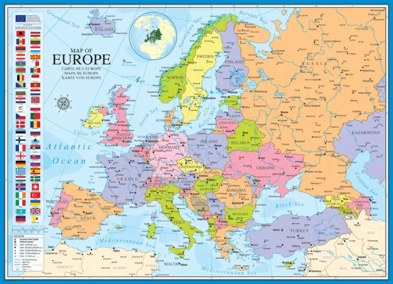 Karte von Europa