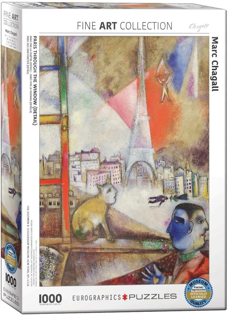 Marc Chagall - Paris aus dem Fenster (Detail)