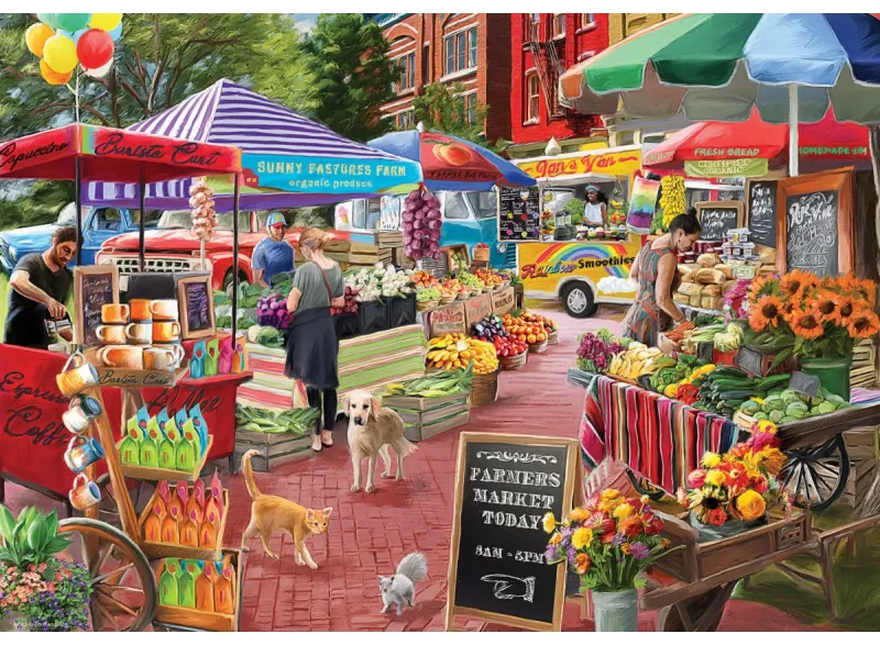 Connecting Pieces - A day at the Farmers Market
