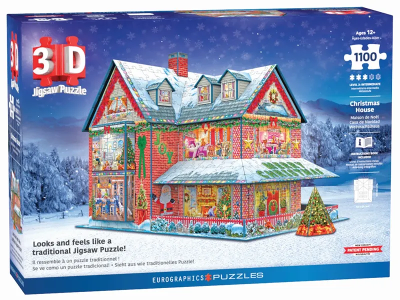 3D Puzzle - Weihnachtshaus