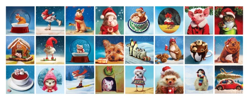 Adventskalender - Christmas Animals - 24 Puzzles