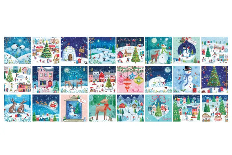 Adventskalender - Weihnachtsdorf - 24 Puzzles