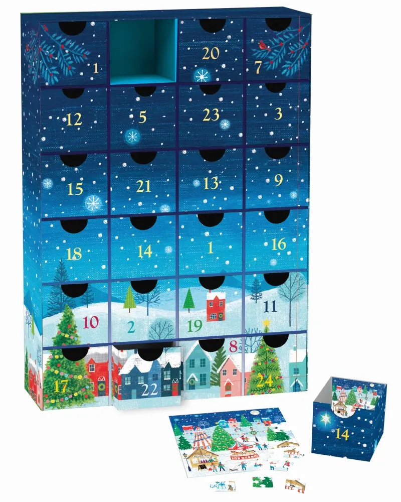 Adventskalender - Weihnachtsdorf - 24 Puzzles