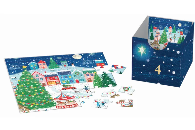 Adventskalender - Weihnachtsdorf - 24 Puzzles