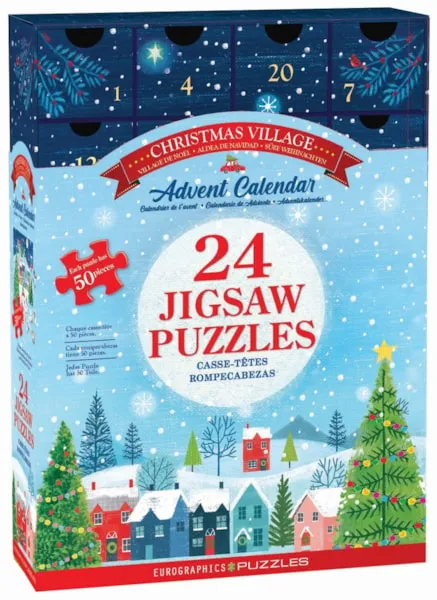 Adventskalender - Weihnachtsdorf - 24 Puzzles