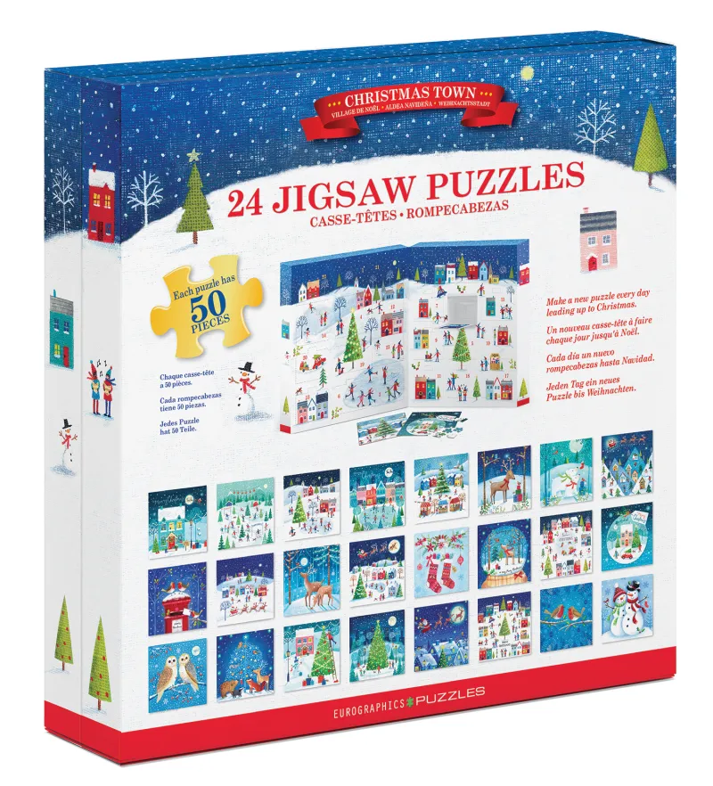 Adventskalender - Weihnachtsstadt - 24 Puzzles