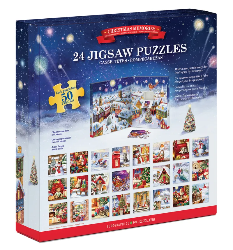 Adventskalender - Erinnerungen an Weihnachten - 24 Puzzles