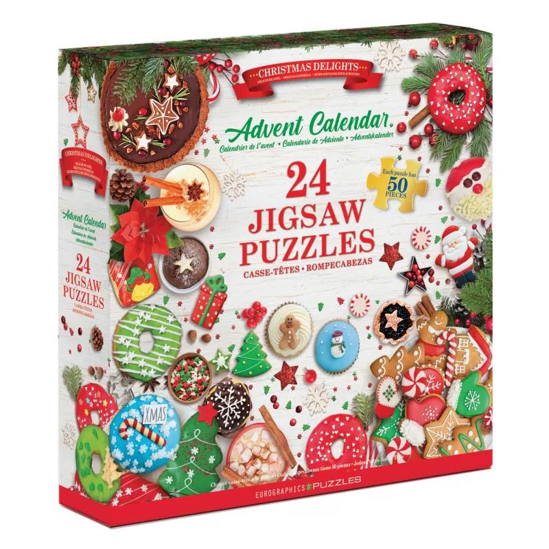 Adventskalender - Weihnachtsleckereien - 24 Puzzles