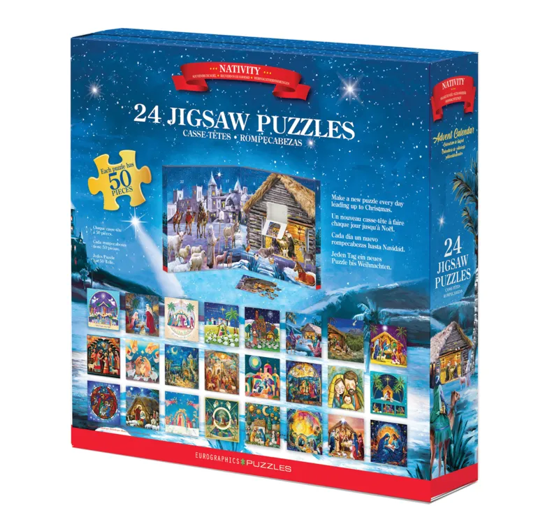 Adventskalender - Weihnachtskrippe - 24 Puzzles