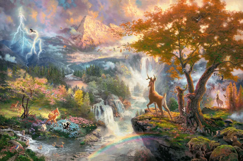 Thomas Kinkade - Disney - Bambi