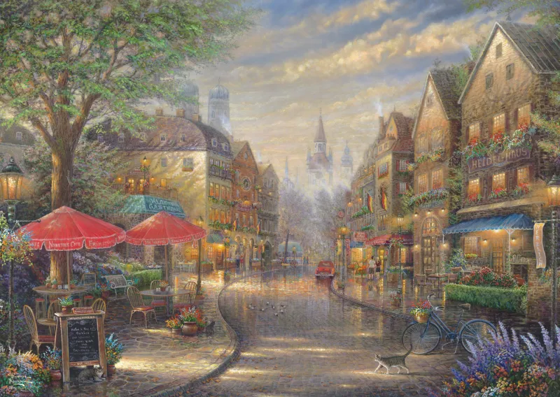 Thomas Kinkade, Cafe in München