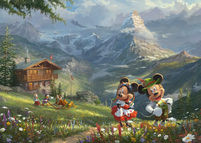 Disney - Mickey und Minnie in den Alpen