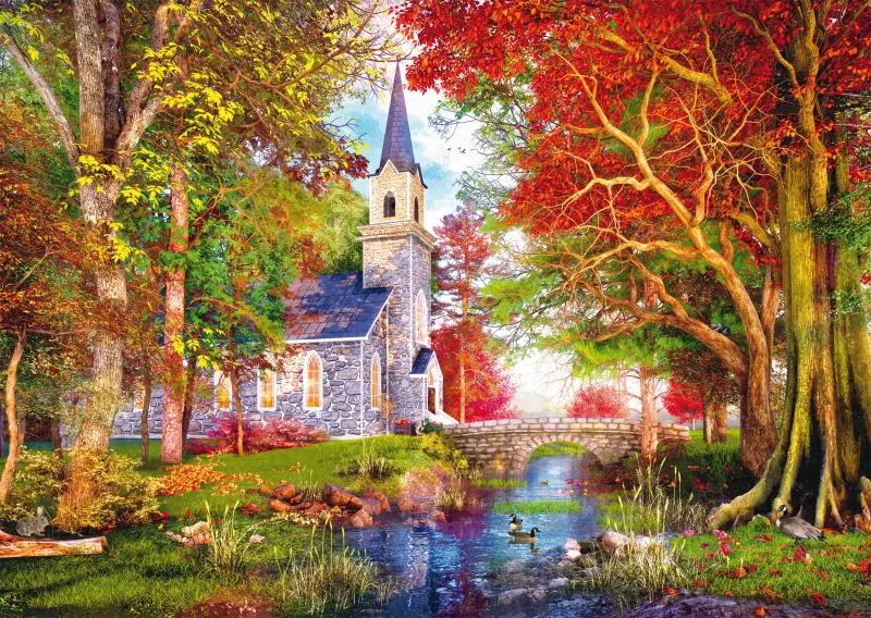 Kapelle im Herbstzauber