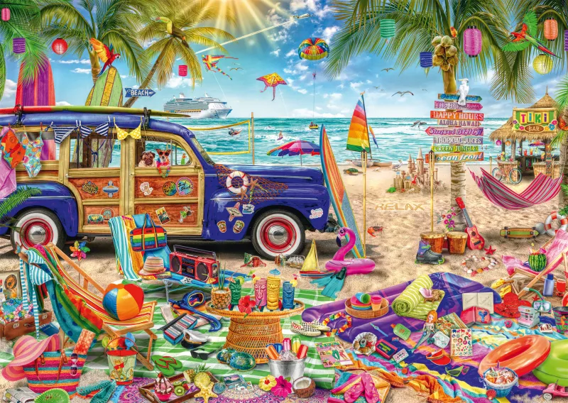 Ein Farbenfroher Strand