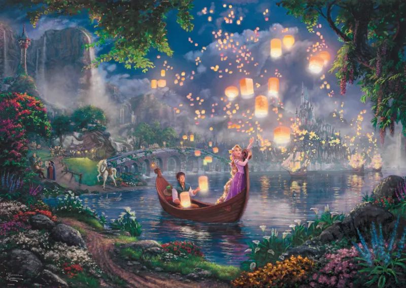 Thomas Kinkade - Disney - Rapunzel