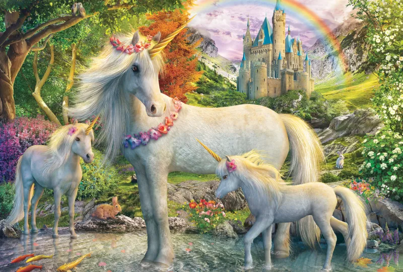 Das Einhorn und seine Fohlen
