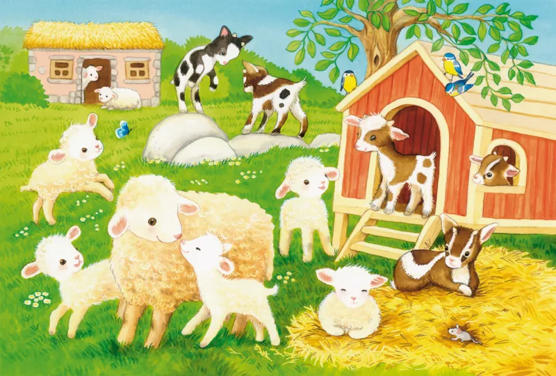 3 Puzzles - Niedliche Haustiere
