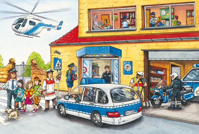 3 Puzzles - Feuerwehr und Polizei