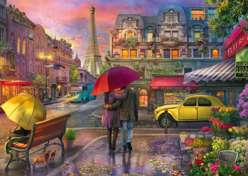 Regenzauber in Paris
