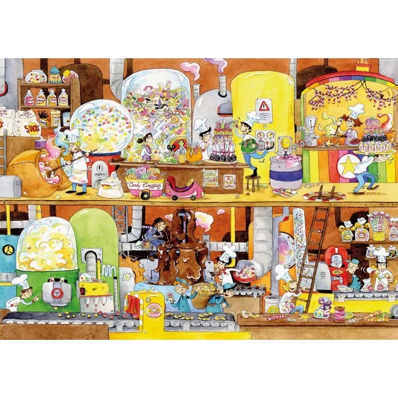 Handgeschnittenes Holzpuzzle - Cacouault - Candy Factory