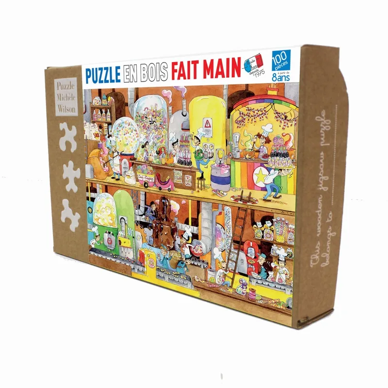 Handgeschnittenes Holzpuzzle - Cacouault - Candy Factory