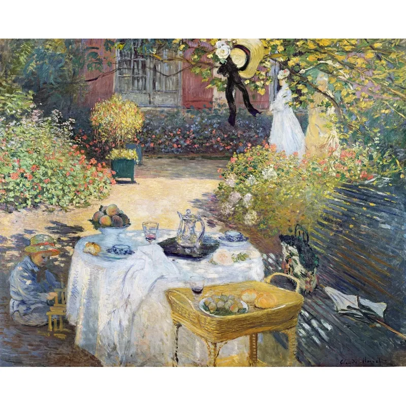 Handgeschnittenes Holzpuzzle - Le Déjeuner, Claude Monet
