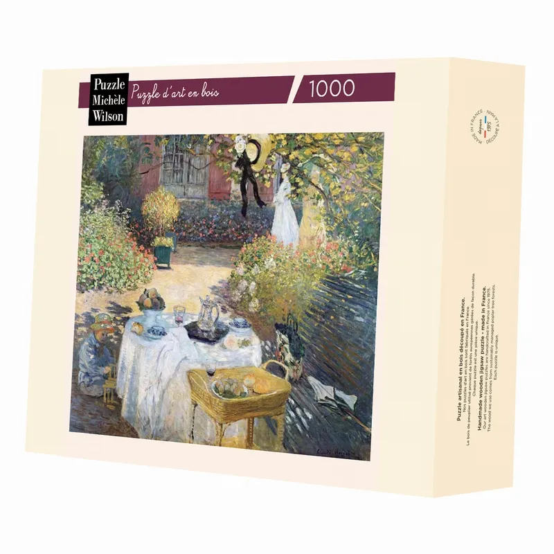 Handgeschnittenes Holzpuzzle - Le Déjeuner, Claude Monet
