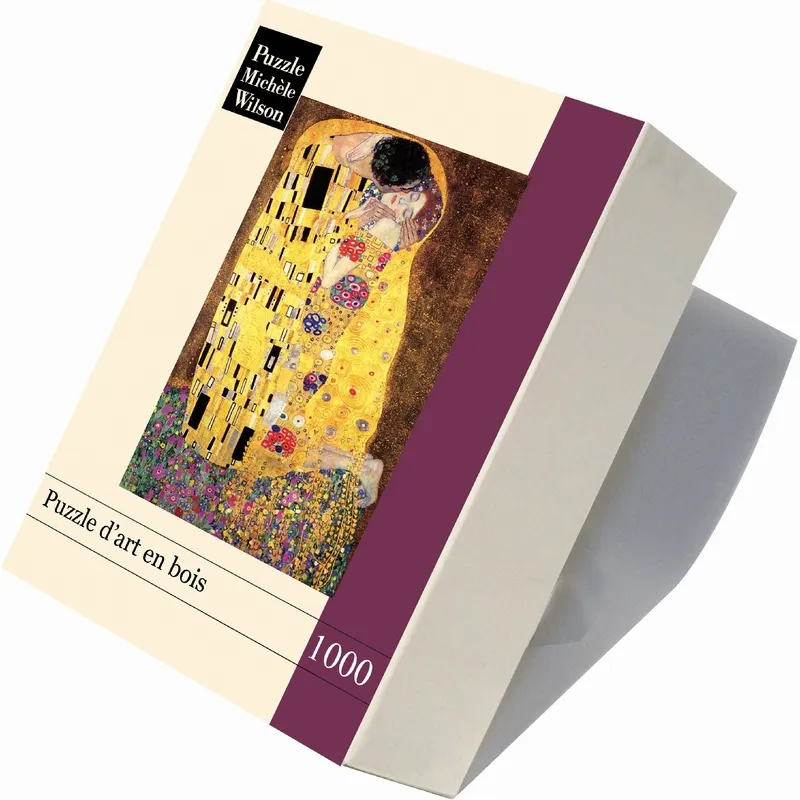 Handgeschnittenes Holzpuzzle - Klimt : The Kiss