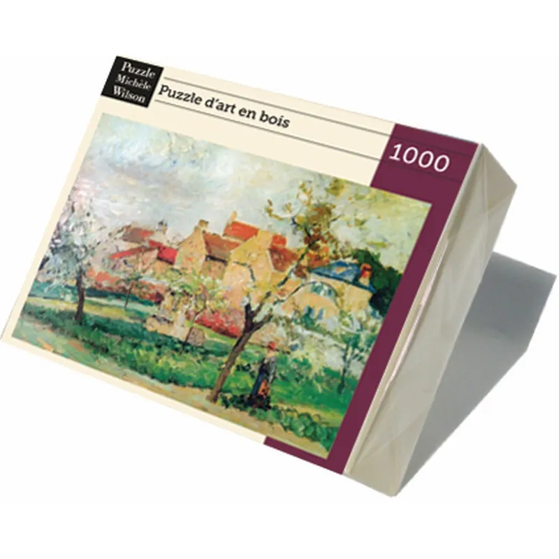 Handgeschnittenes Holzpuzzle - Pissarro : Plum Trees In Blossom