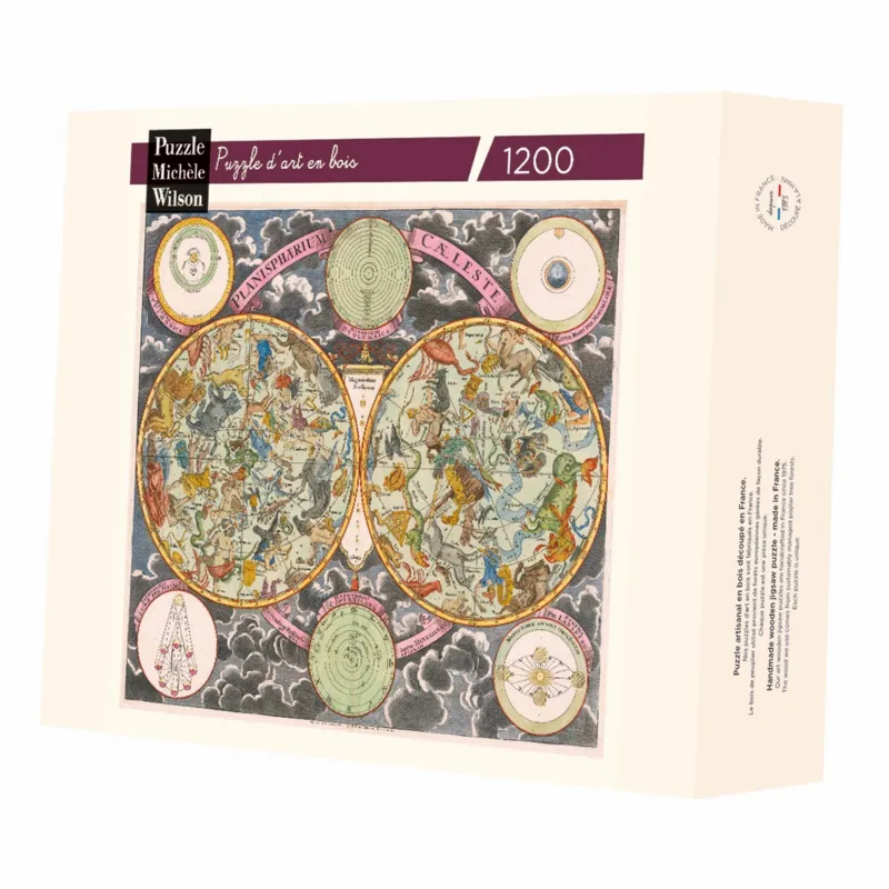 Handgeschnittenes Holzpuzzle - Celestial Planisphere