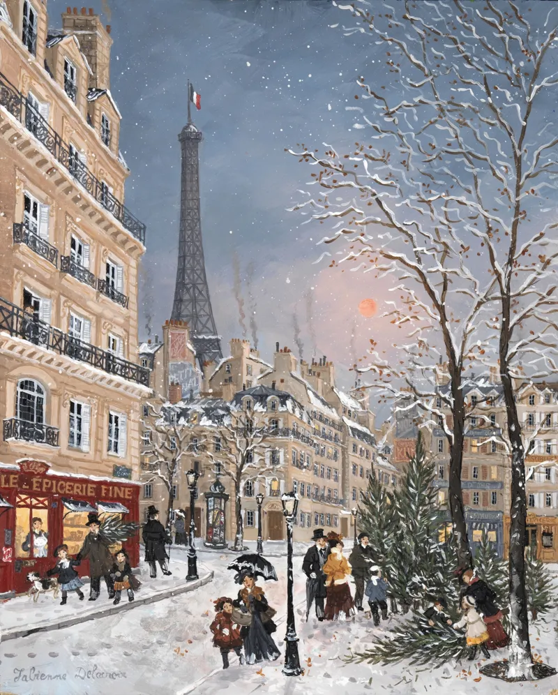 Handgeschnittenes Holzpuzzle - Mi-Décembre, Fabienne Delacroix