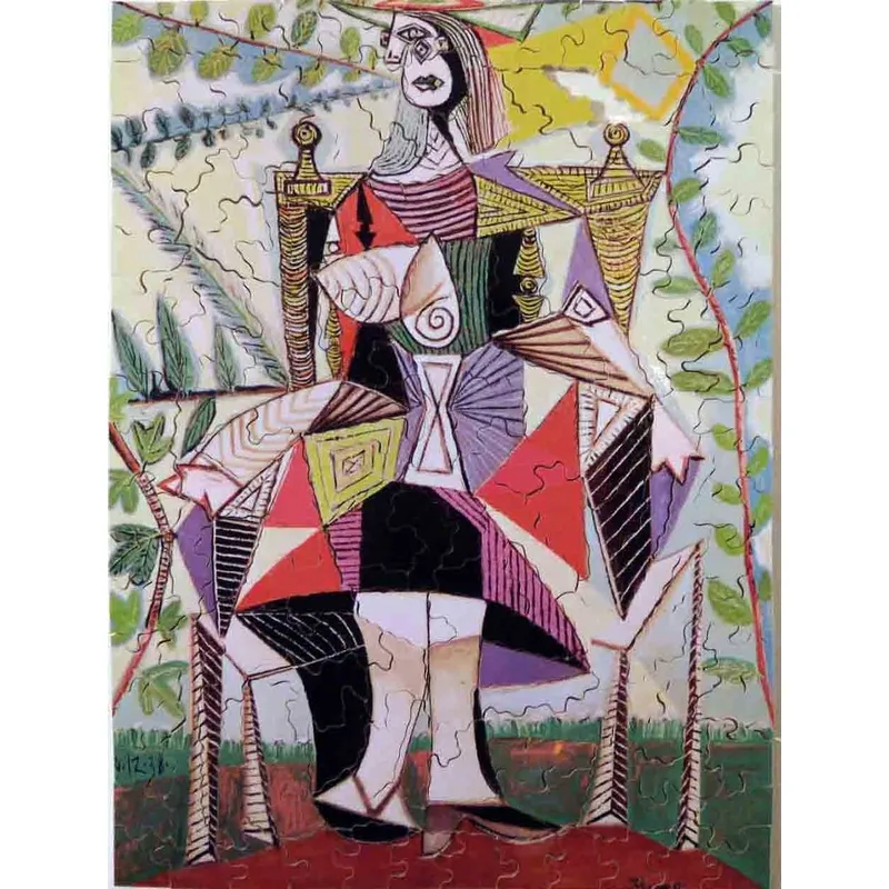 Handgeschnittenes Holzpuzzle - Picasso : Woman In The Garden