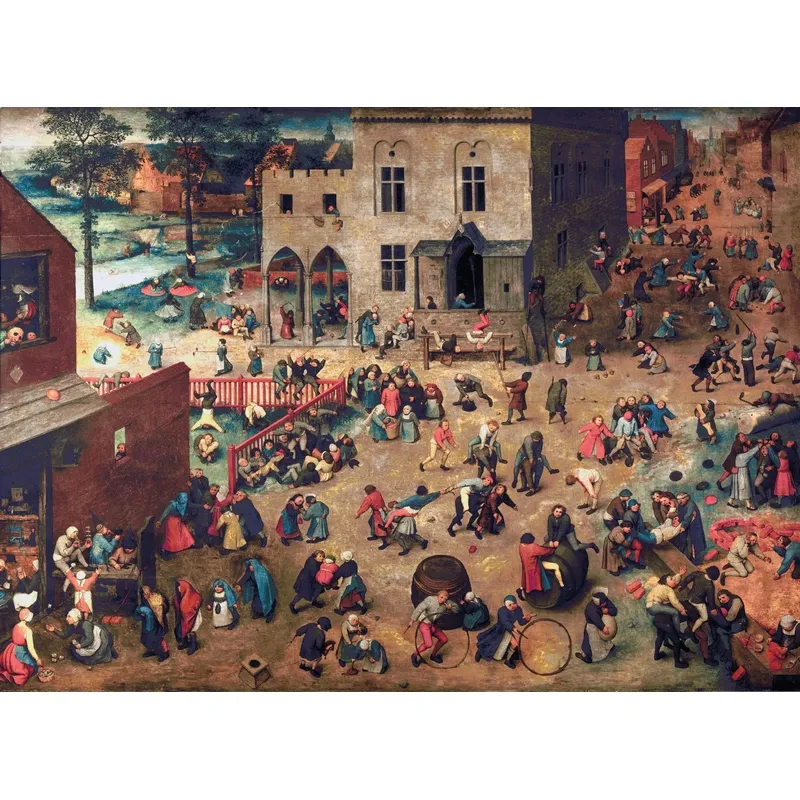 Handgeschnittenes Holzpuzzle - Bruegel : Children'S Games