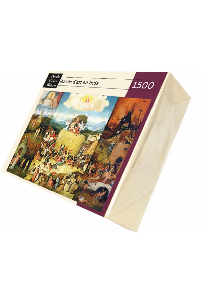 Handgeschnittenes Holzpuzzle - Bosch : La Charrette De Foin
