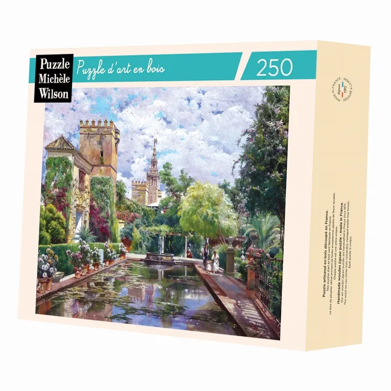 Handgeschnittenes Holzpuzzle - Le Bassin d'Alcazar, Manuel Garcia Y Rodriguez