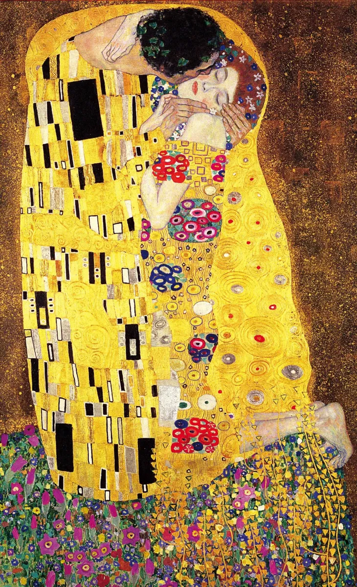Handgeschnittenes Holzpuzzle - Le Baiser, Gustav Klimt