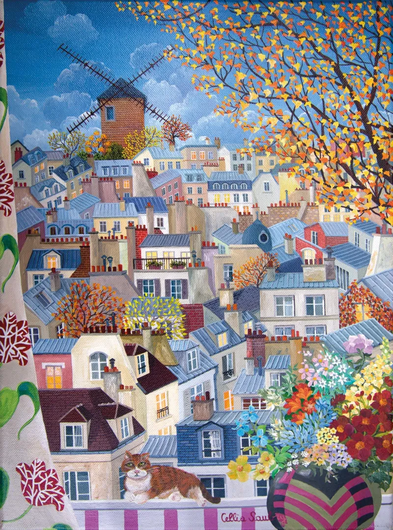 Handgeschnittenes Holzpuzzle - L'Or De L'Automne, Cellia Saubry