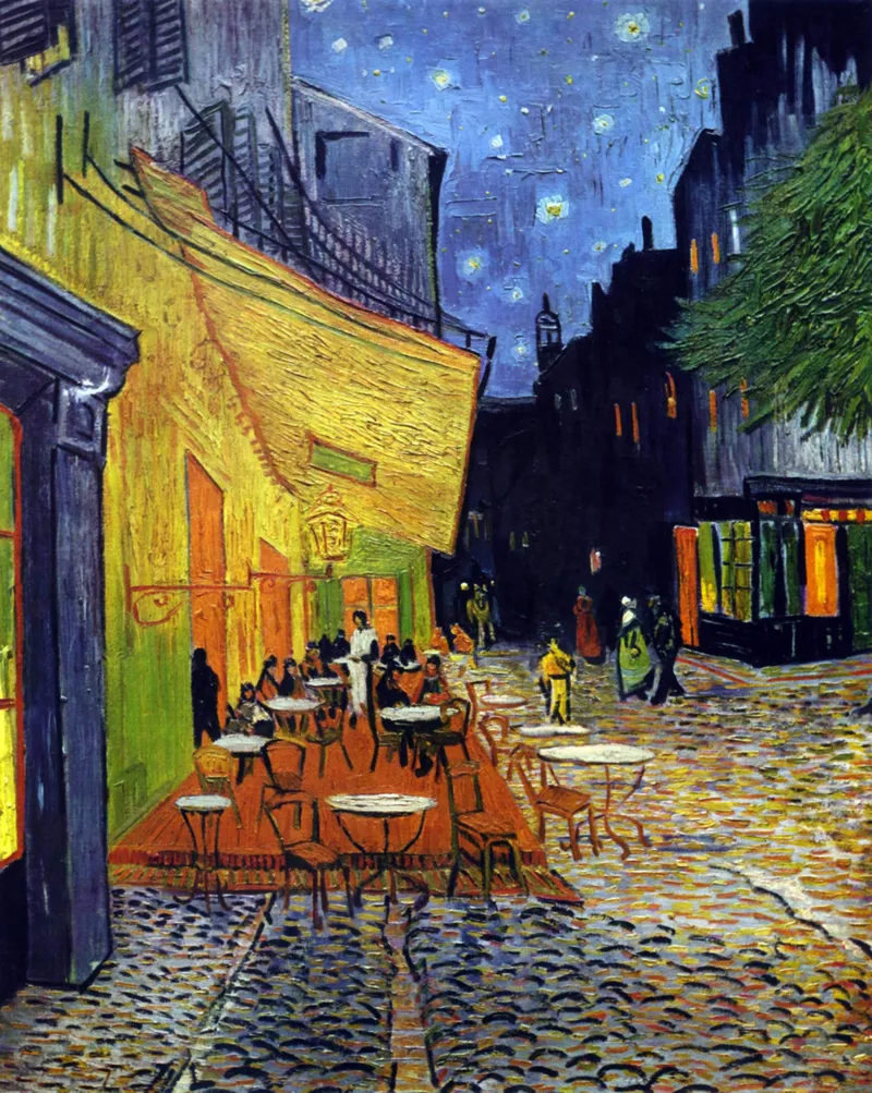 Handgeschnittenes Holzpuzzle - Le Café Le Soir, Van Gogh