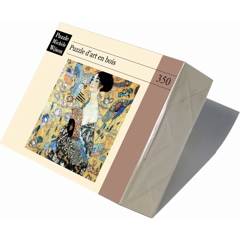 Handgeschnittenes Holzpuzzle - La Dame À L'Éventail, Gustav Klimt