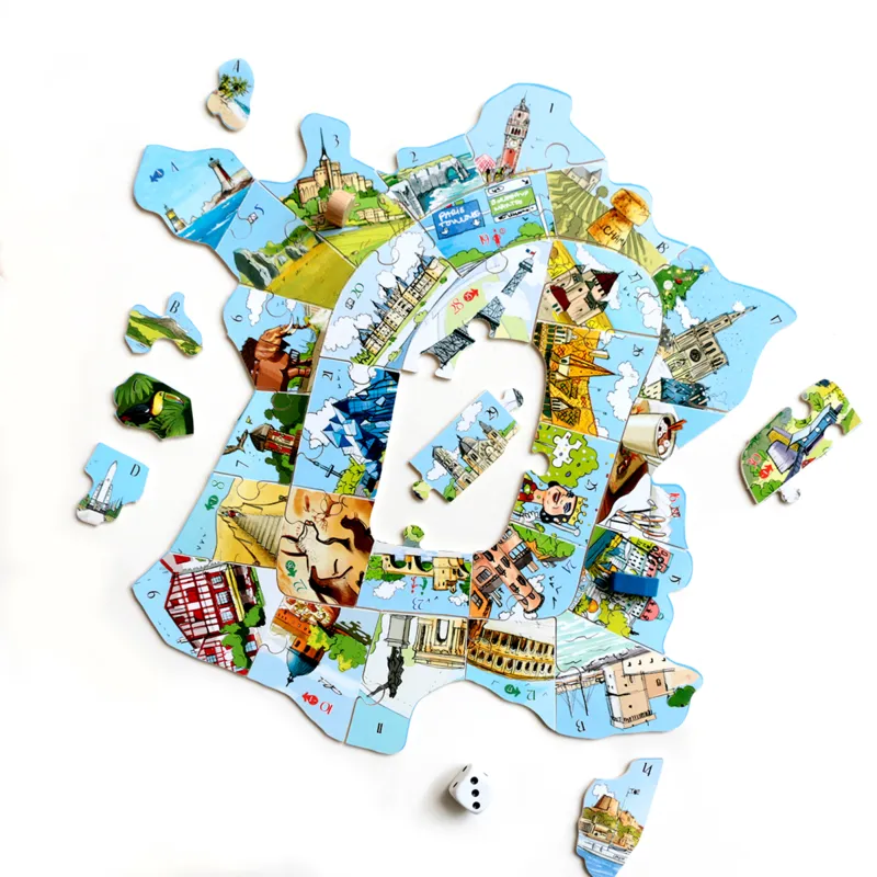 Handgeschnittenes Holzpuzzle - Puzzle-Jeu France Escapade