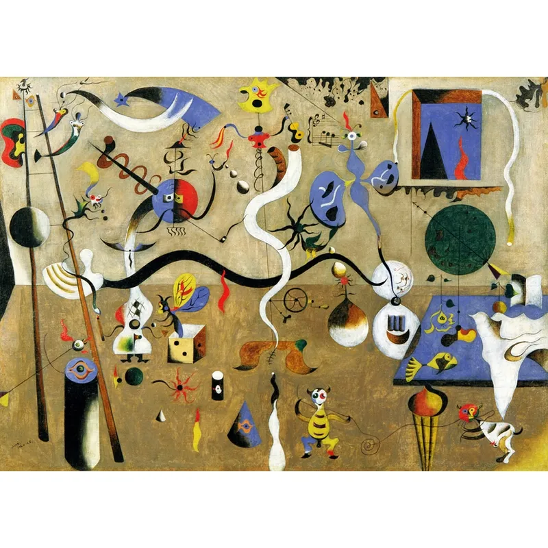 Handgeschnittenes Holzpuzzle - Miro : Carnaval