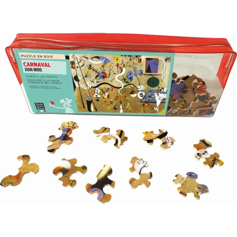 Handgeschnittenes Holzpuzzle - Miro : Carnaval