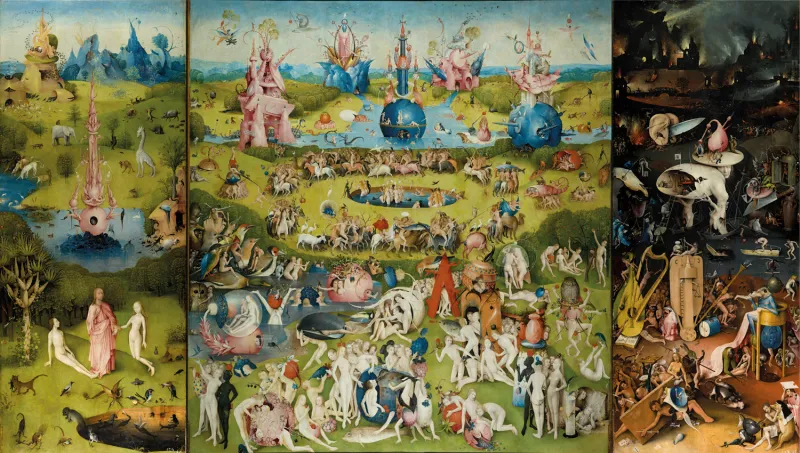 Handgeschnittenes Holzpuzzle - Garden Of Delights