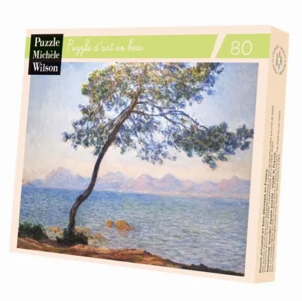 Handgeschnittenes Holzpuzzle - Claude Monet - Cap D'Antibes