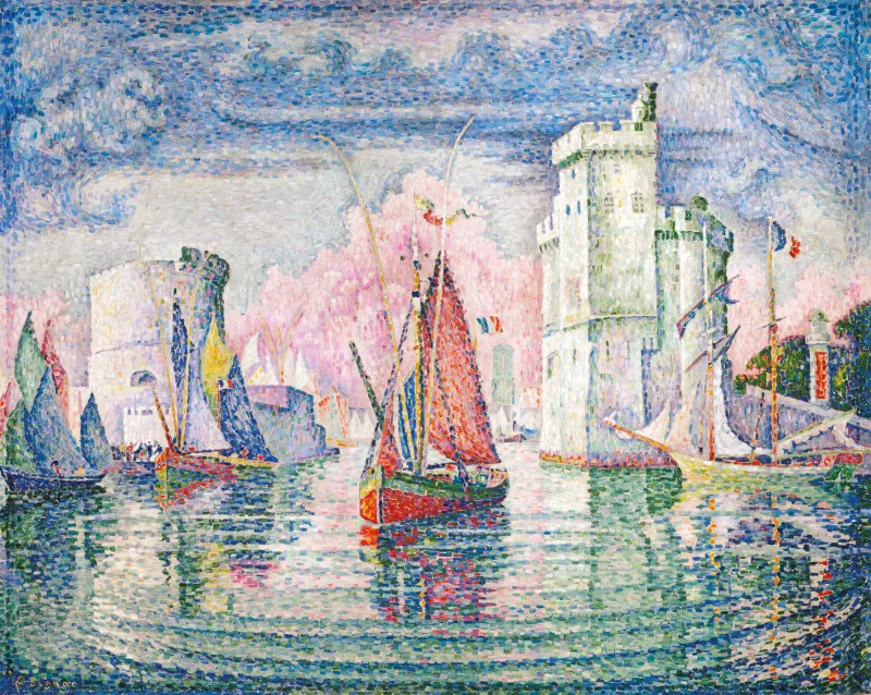 Handgeschnittenes Holzpuzzle - Entrance To The Port Of La Rochelle