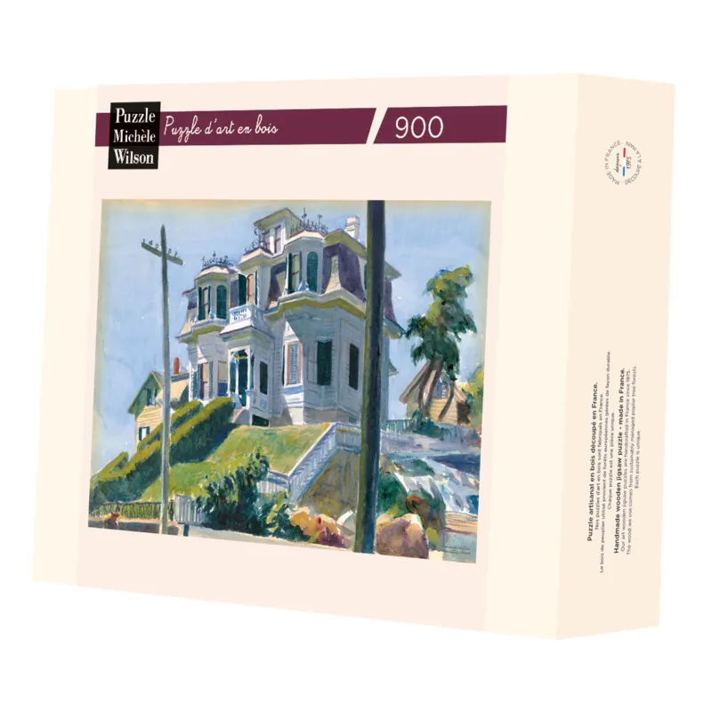 Handgeschnittenes Holzpuzzle - La Maison Des Haskell, Edward Hopper