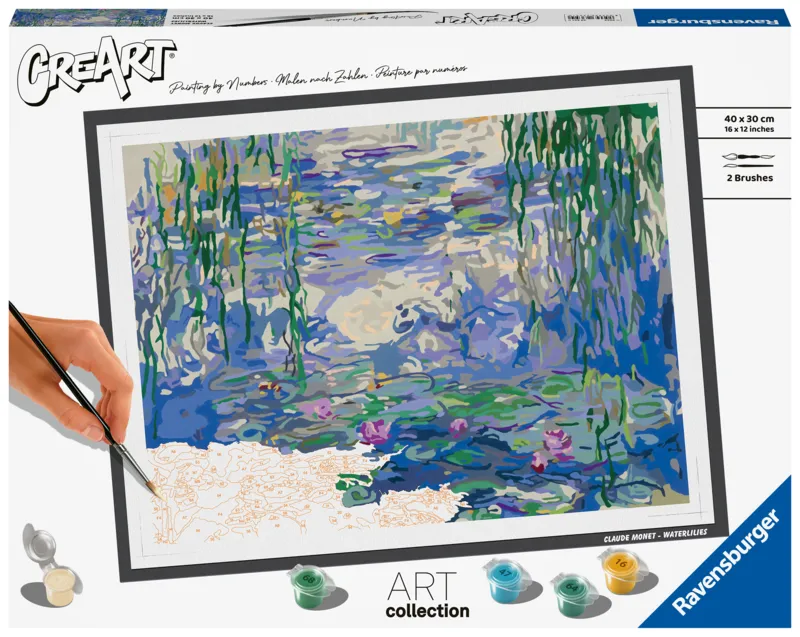 Malen nach Zahlen - CréArt - Monet - Seerosen