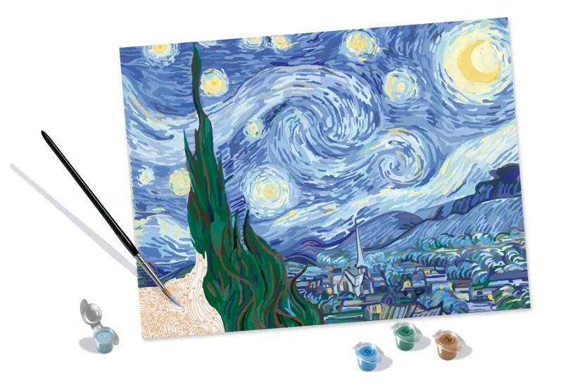 Malen nach Zahlen - CréArt - van Gogh - Sternennacht